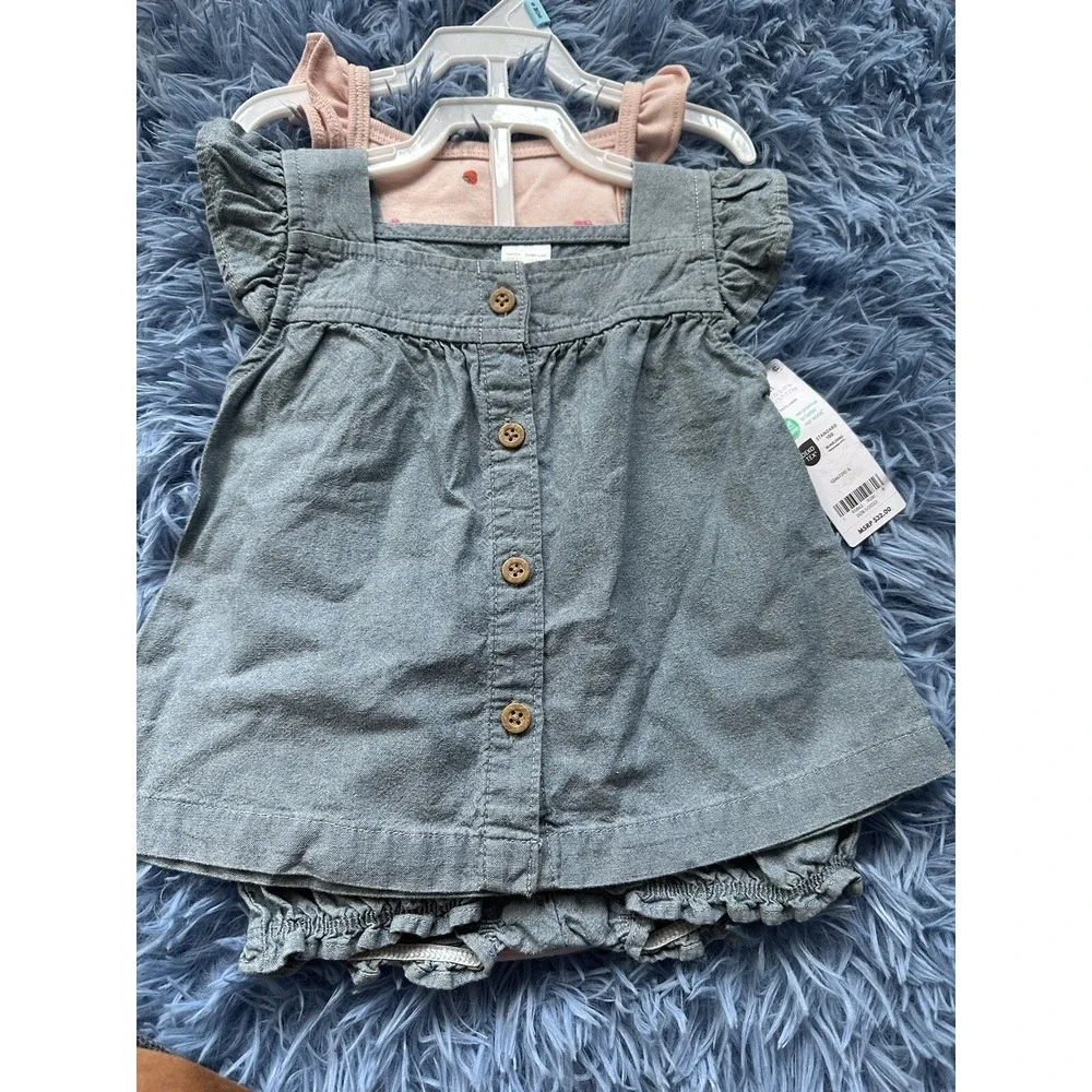Carter's Set  In‎ Opal, Pastel Pink  Top And Bottom Set 6M